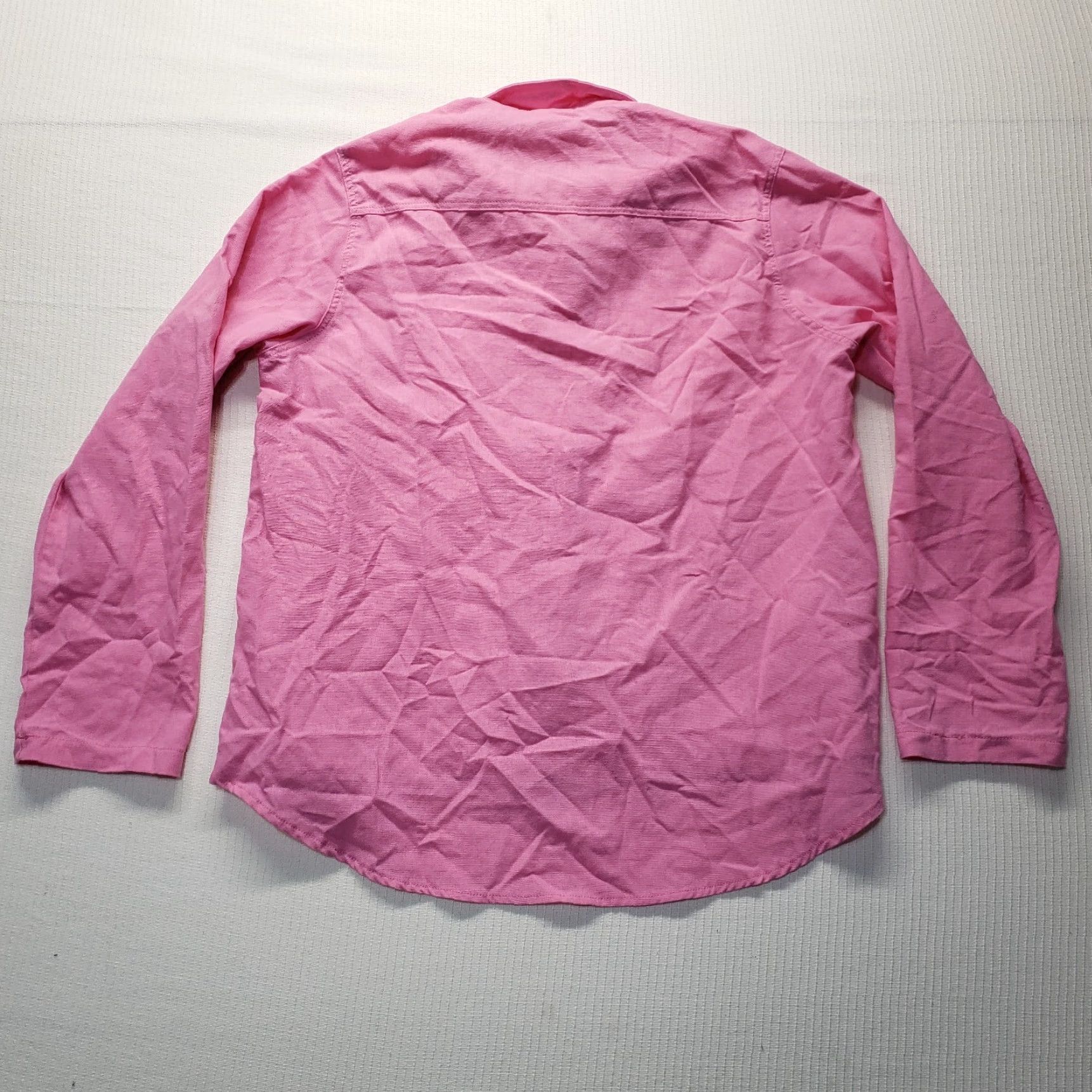 Vintage Vintage Pink Button-Up Shirt Women's XL Long Sleeve Casual Fall Spring Winter Size XL / US 12-14 / IT 48-50 - 8 Thumbnail