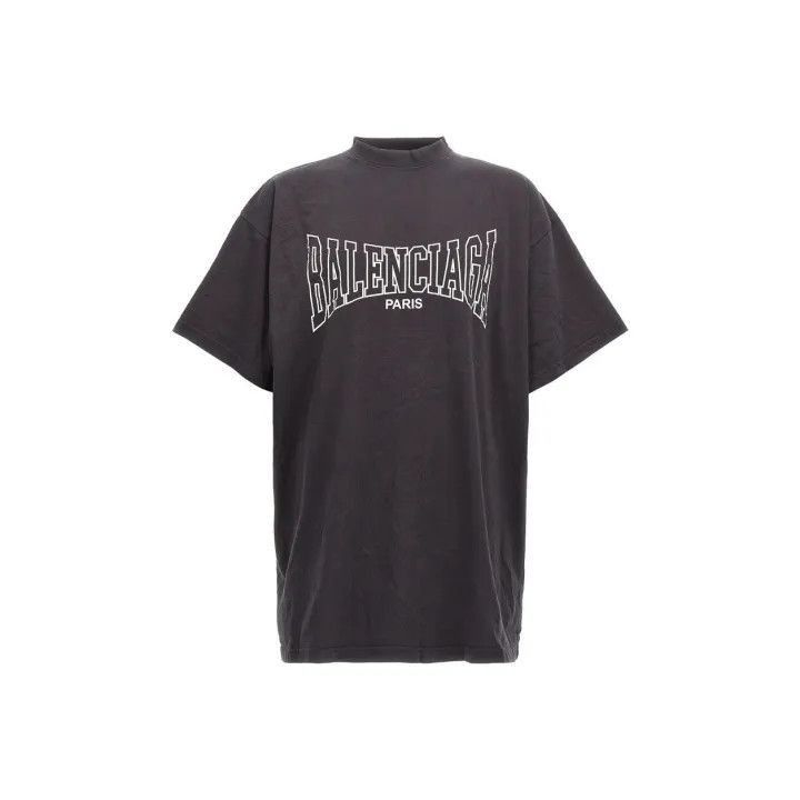 Balenciaga Balenciaga Balenciaga Black Graphic Logo Tshirt -2507 Size US L / EU 52-54 / 3 - 1 Thumbnail