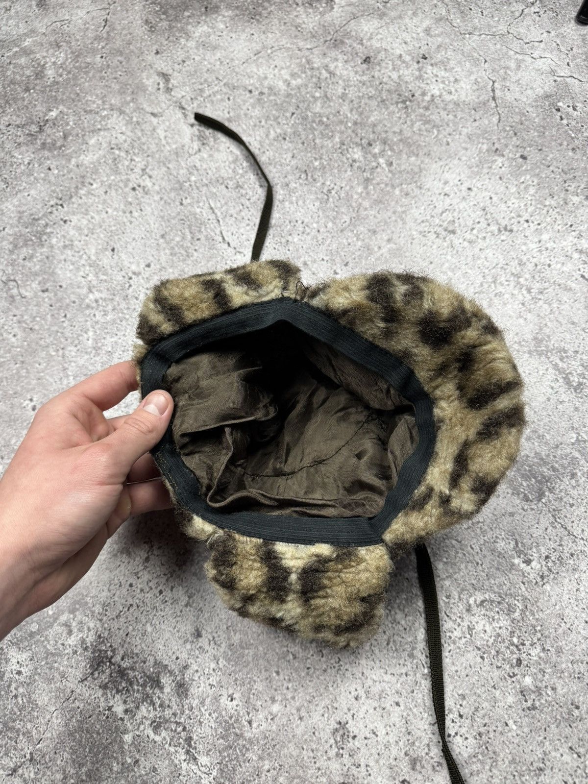 Japanese Brand Y2K Leopard Ushanka Leather Hat with Ears Asap Travis Style Size ONE SIZE - 6 Thumbnail