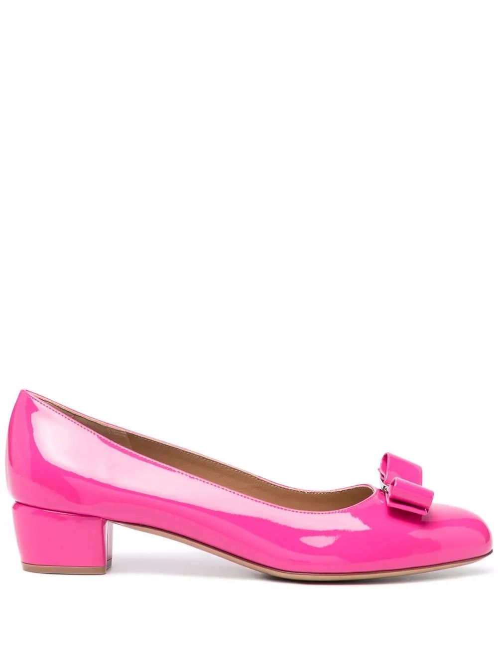 Salvatore Ferragamo o1y0426 Ballet Flats in Fuchsia Size US 5 / IT 35 - 1 Thumbnail