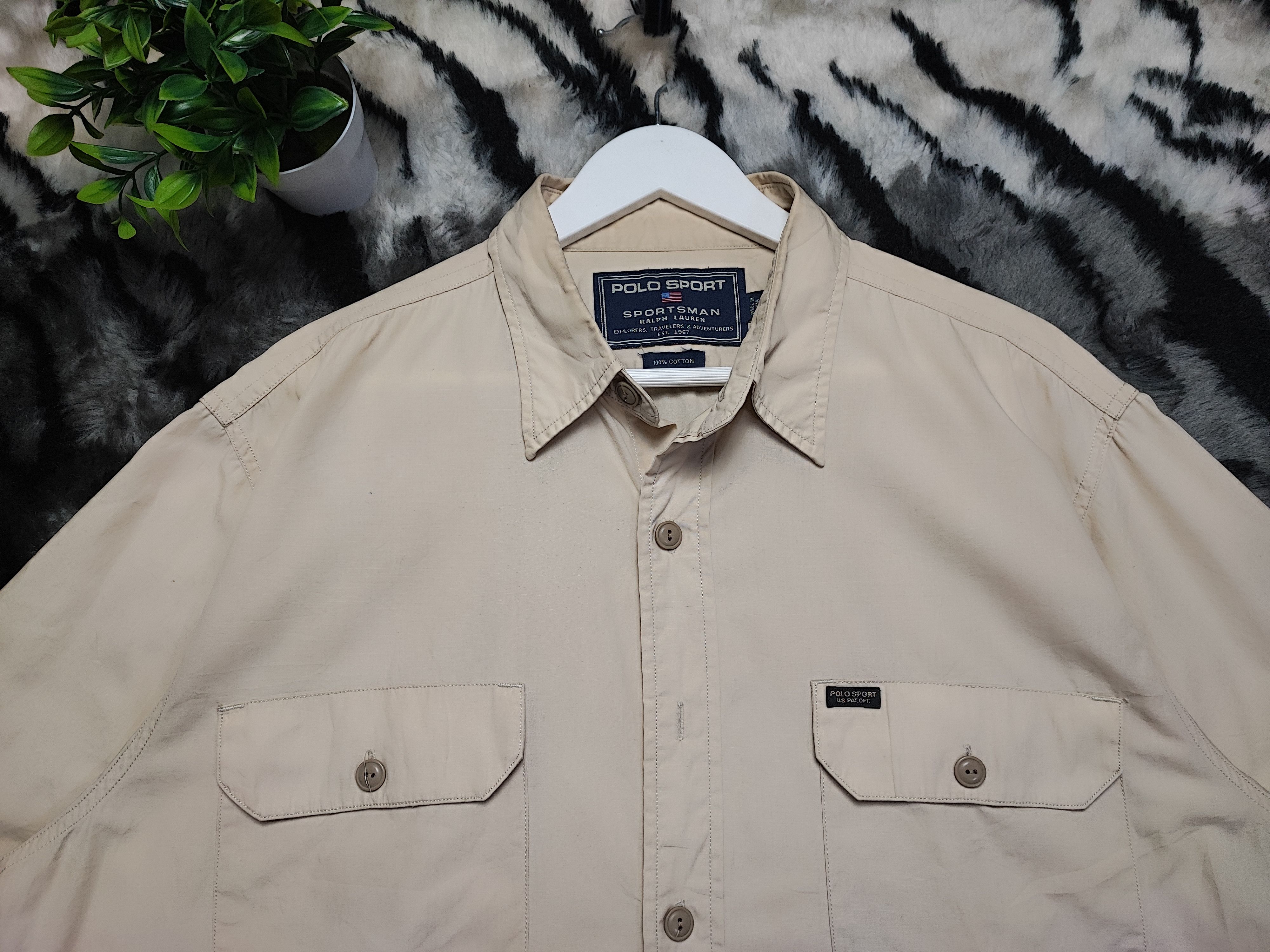 Flannel × Polo Ralph Lauren × Vintage Thrashed Distressed Vintage Polo Ralph Lauren Oversized Size US L / EU 52-54 / 3 - 5 Thumbnail