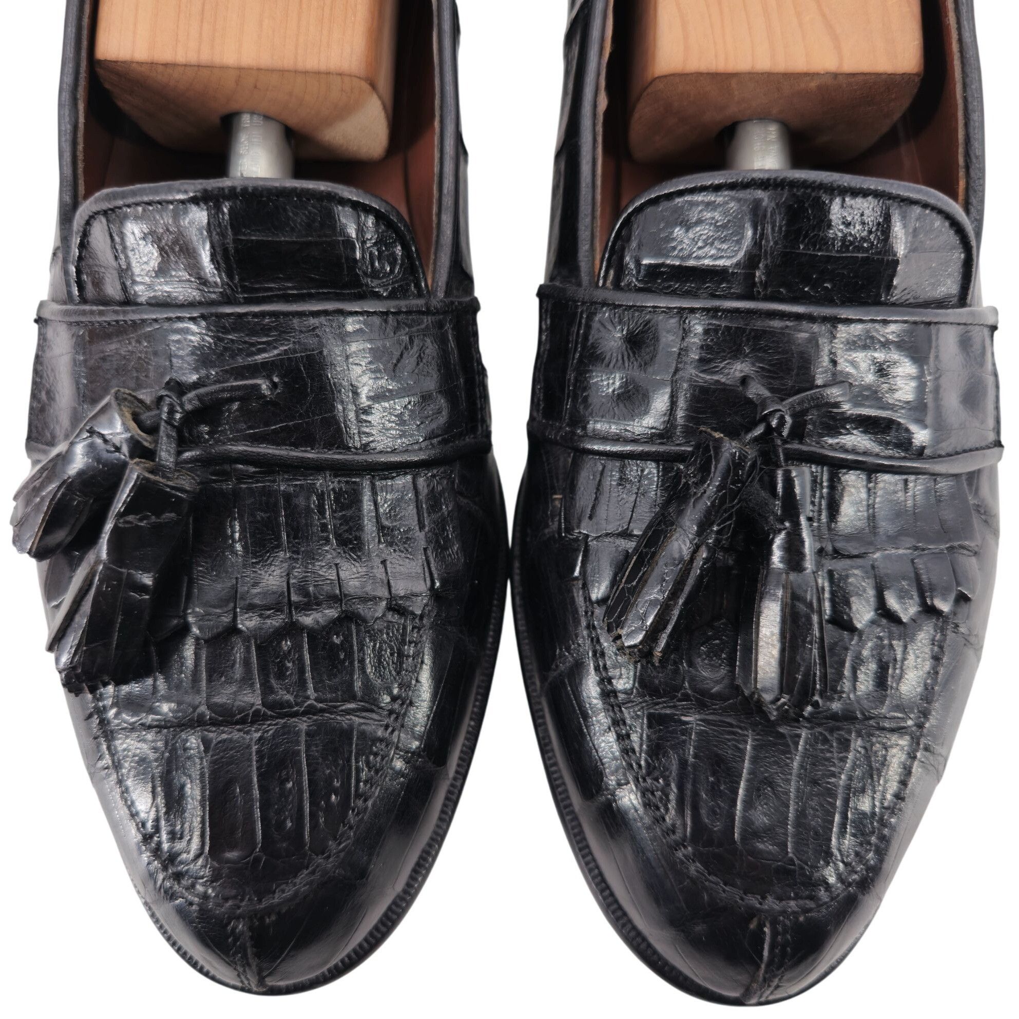 Belvedere Vintage Belvedere Exotic Full Crocodile Black Dress Shoe 8.5 Size US 8.5 / EU 41-42 - 1 Thumbnail