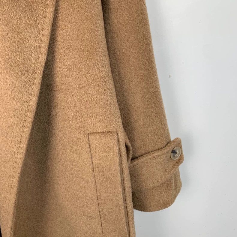 Max Mara Max Mara Brown Camel Belted Wool Coat Size XS / US 0-2 / IT 36-38 - 4 Thumbnail