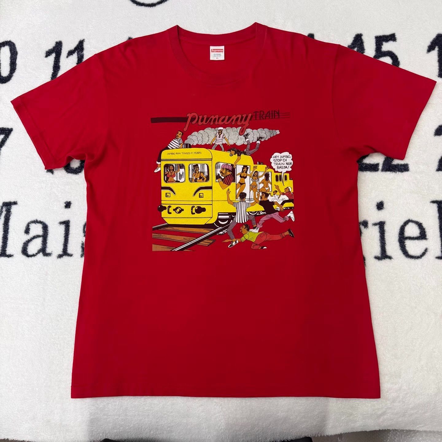 Supreme Supreme Red Print Artist Collaboration Short Sleeve Q10 Size US XL / EU 56 / 4 - 1 Thumbnail