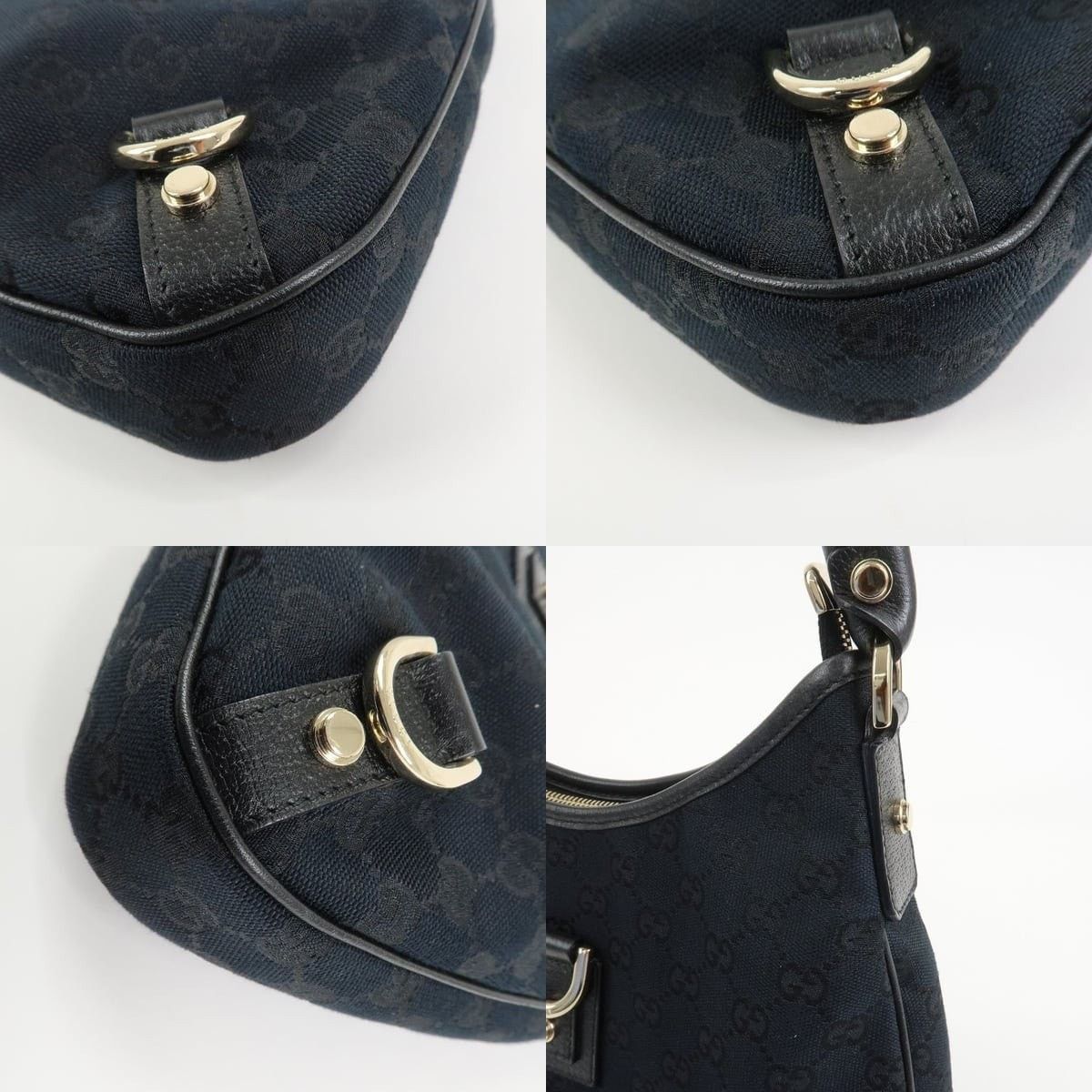 Gucci Gucci Abbey GG Canvas Shoulder Bag Black Size ONE SIZE - 5 Thumbnail