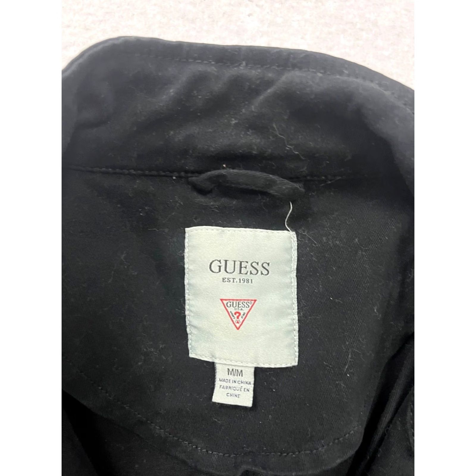 Guess Guess Jacket Womens M Black Military #379A Size Size M / US 6-8 / IT 42-44 - 3 Thumbnail