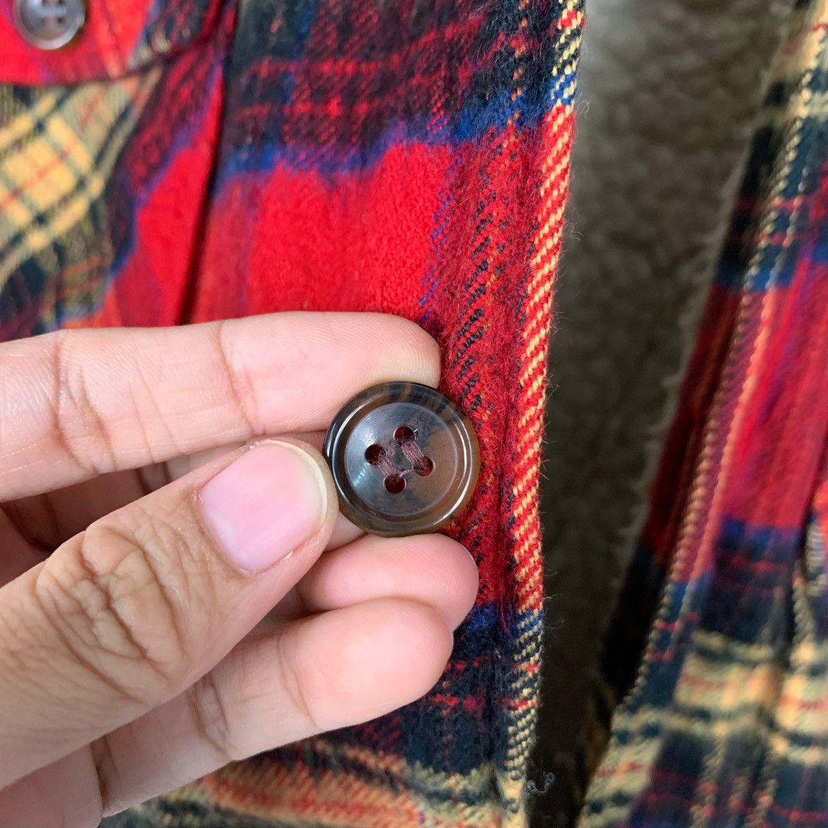 Flannel GARRISON Red Tartan Work Flannel Jacket #2112-C92 Size US M / EU 48-50 / 2 - 14 Thumbnail