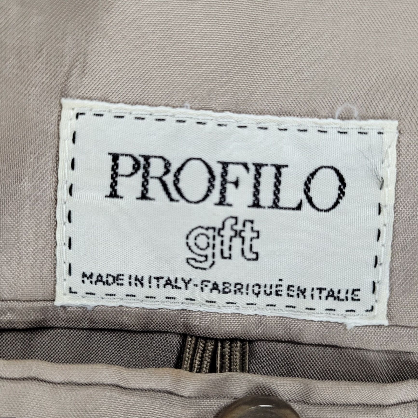 Vintage Profilo White Black Striped 2 Button Ventless Notch Blazer Sport Coat Italy 40 Size 40R - 3 Thumbnail