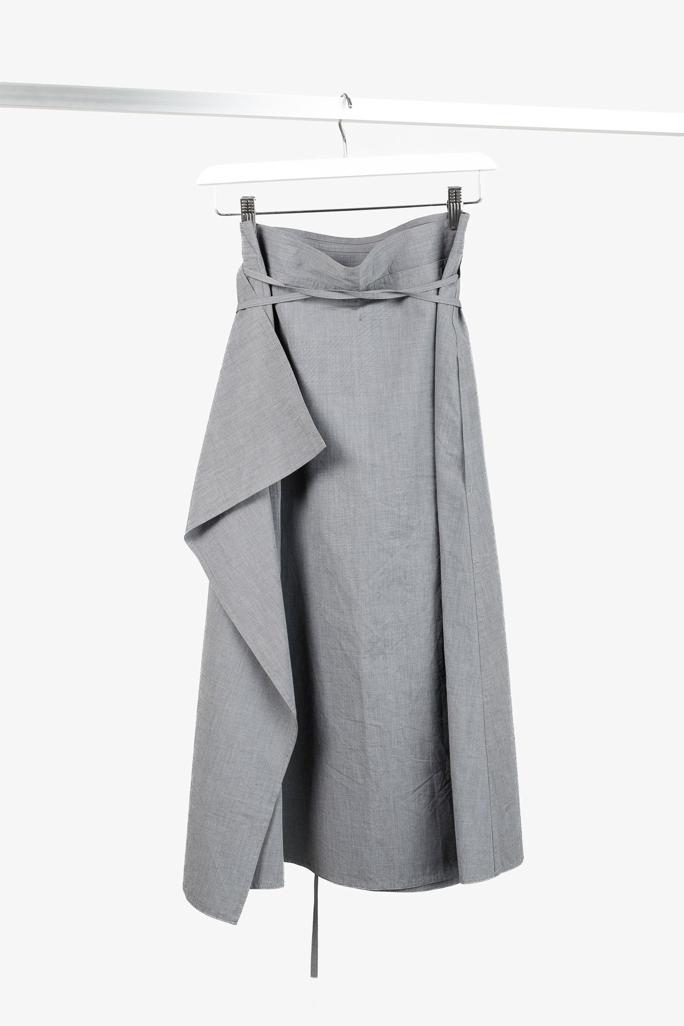 SOFIE D'HOORE Sofie D’Hoore Simone Woven Cotton Wrap Midi A-Line Skirt Size 27" / US 4 / IT 40 - 2 Thumbnail
