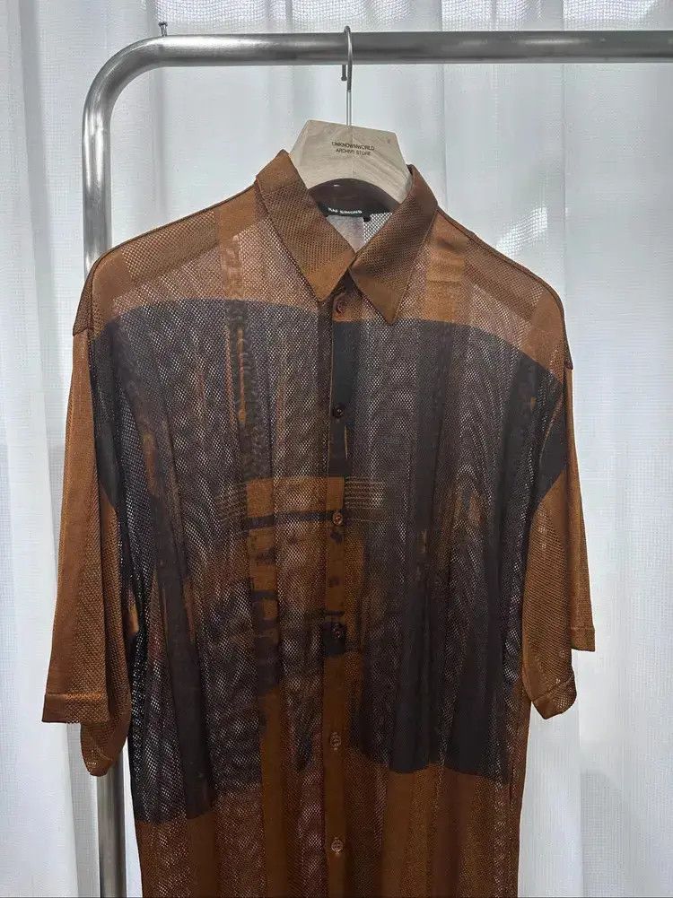 Raf Simons Raf Simons 18ss Mesh Clone Print Shirt-2505 Size US S / EU 44-46 / 1 - 2 Thumbnail