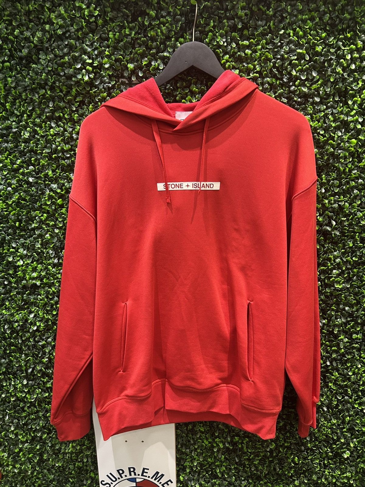 Stone Island Stone Island Box Logo Print Hoodie Size US L / EU 52-54 / 3 - 1 Thumbnail