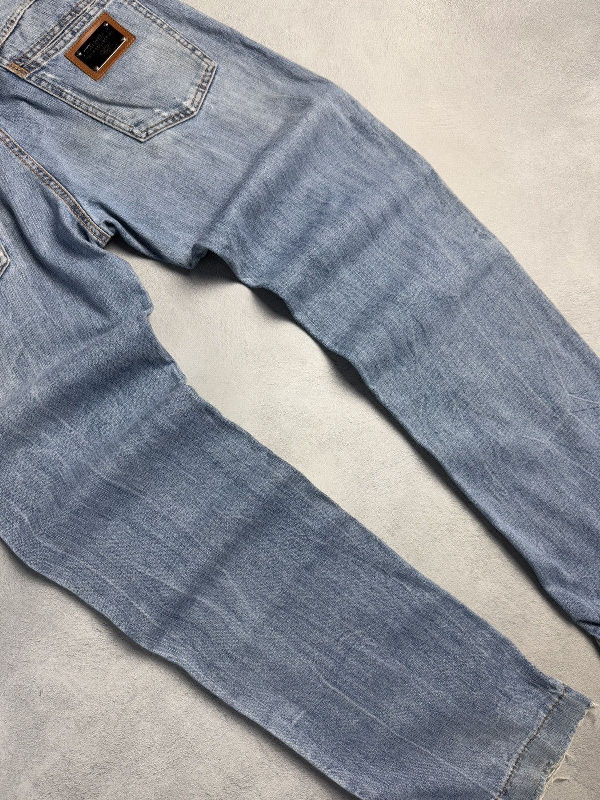 Dolce & Gabbana Vintage Dolce Gabbana Metal Logo Denim Pants size 46 Size 32" / US 10 / IT 46 - 4 Thumbnail