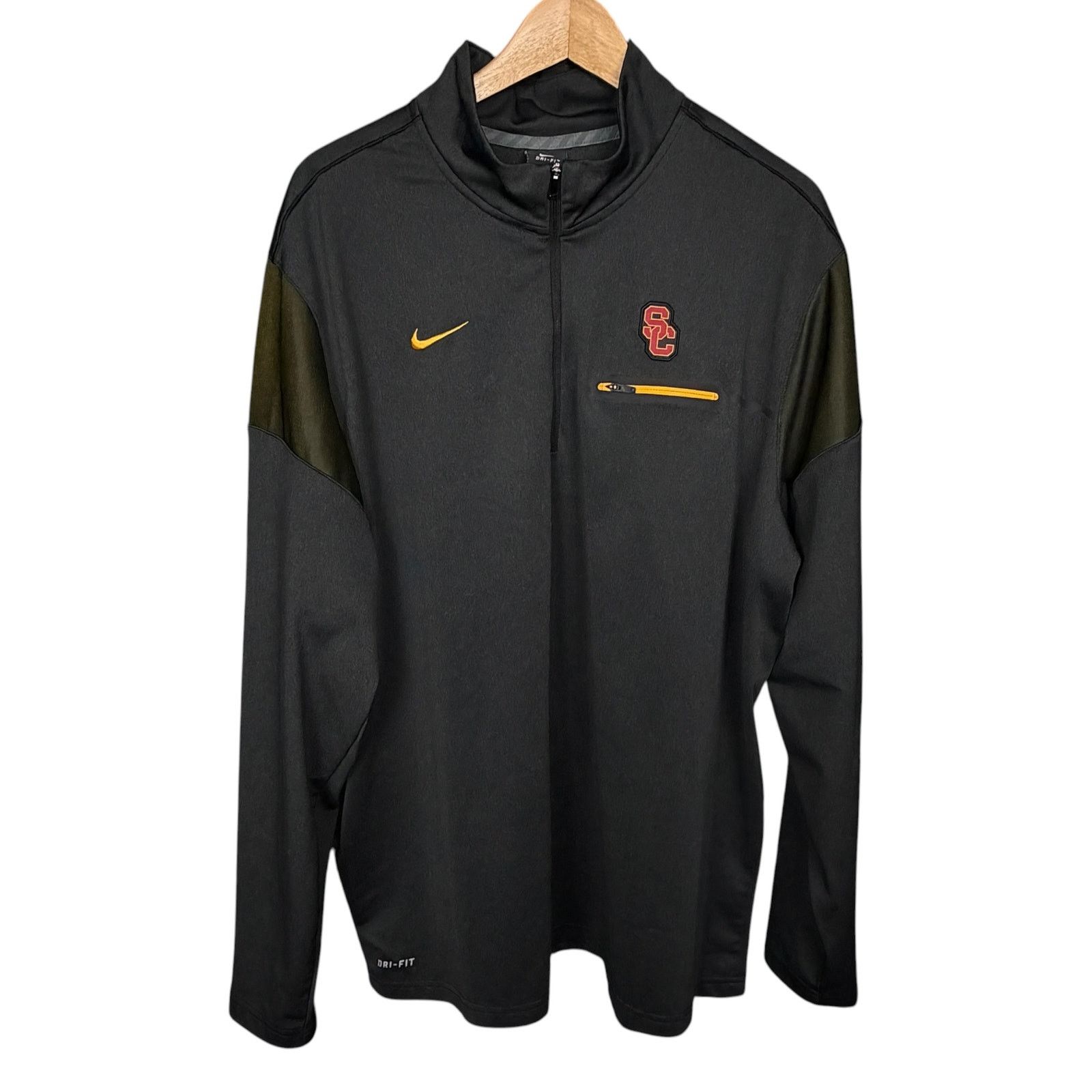 Nike Nike USC Trojans Dri-FIT 1/4 Zip Pullover Mens XXL Charcoal Size US XL / EU 56 / 4 - 8 Thumbnail