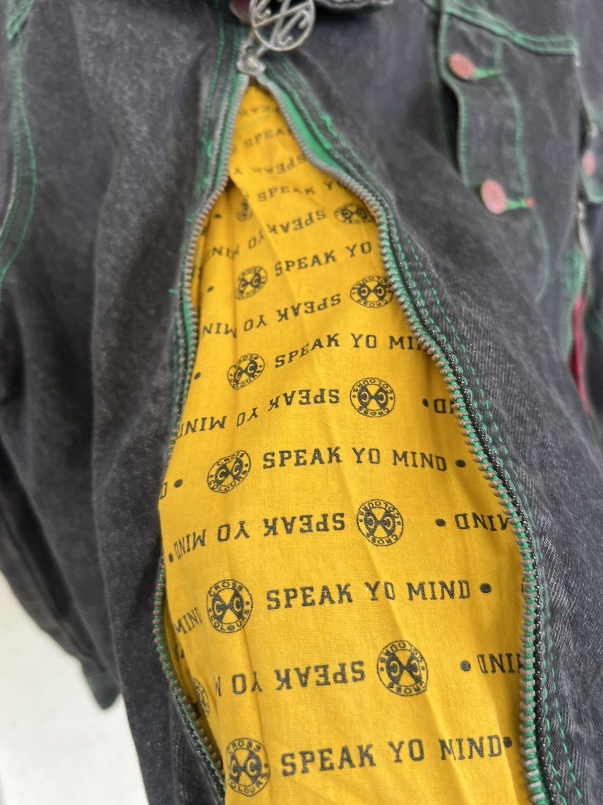 Cross Colours Vintage 90s Cross Colours Rips Fade Denim Oversized Jacket Size US XL / EU 56 / 4 - 14 Thumbnail