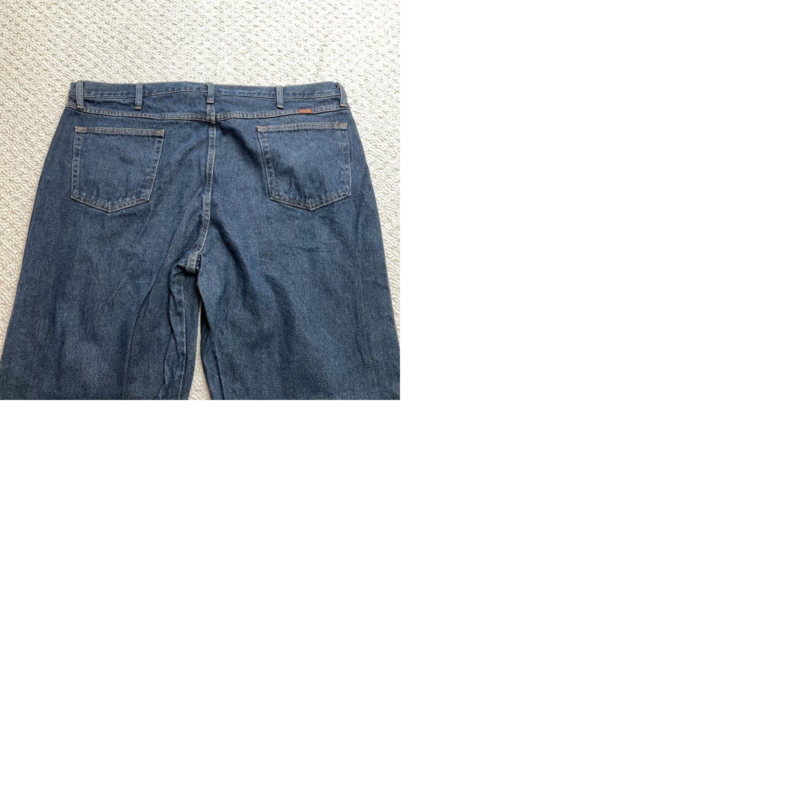 Vintage Rustler Jeans Mens 44 Blue Denim Dark Wash Straight 44x32 Adult High Rise Pants Size US 44 / EU 60 - 9 Thumbnail