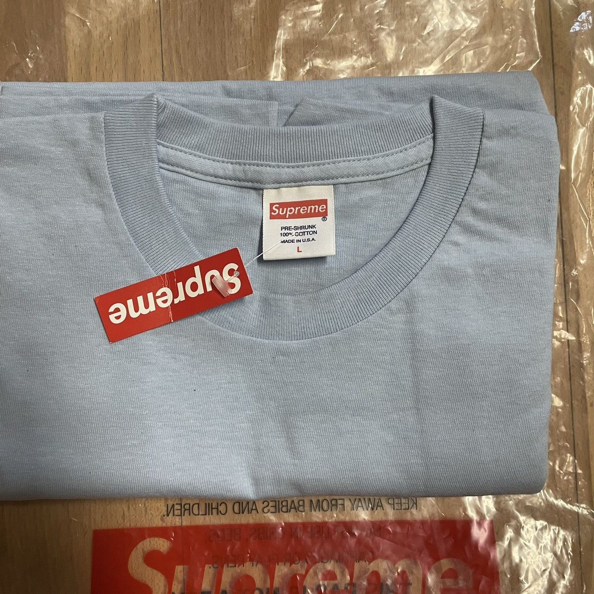 Supreme Box Logo Light Blue | Grailed