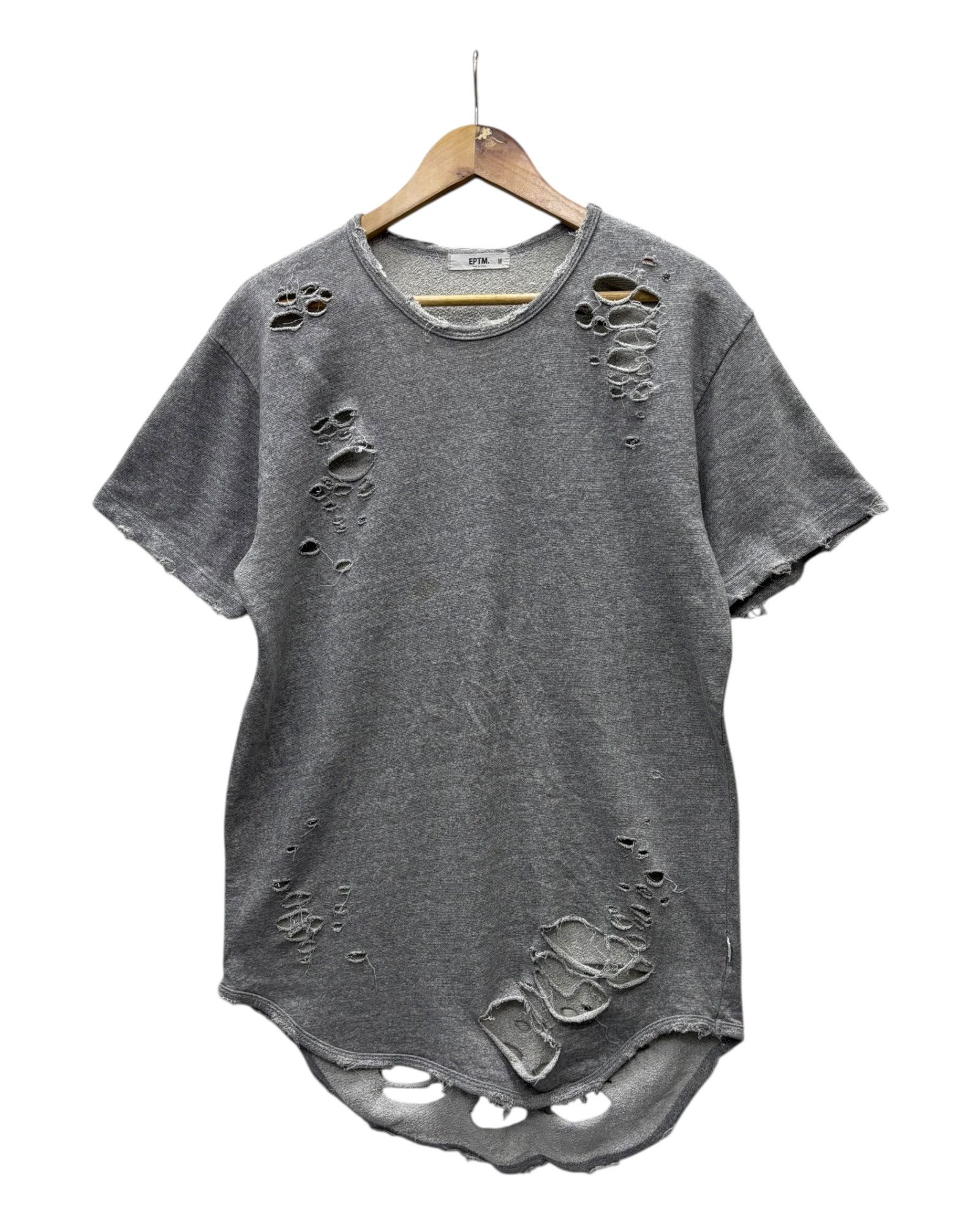 Helmut Lang EPTM PUNK DISTRESSED BULLET HOLES SHIRT Size US M / EU 48-50 / 2 - 3 Thumbnail