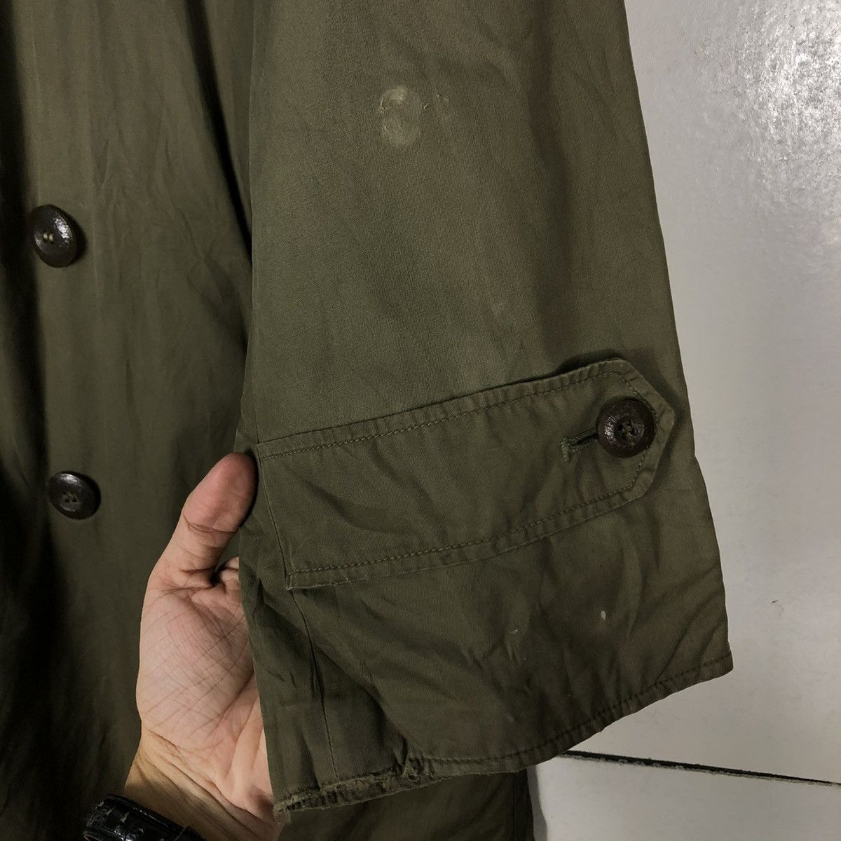 Buzz Rickson's 🔥TRUE VINTAGE 1945 REGULATION ARMY OFFICER’S O’COAT FIELD Size US M / EU 48-50 / 2 - 17 Thumbnail