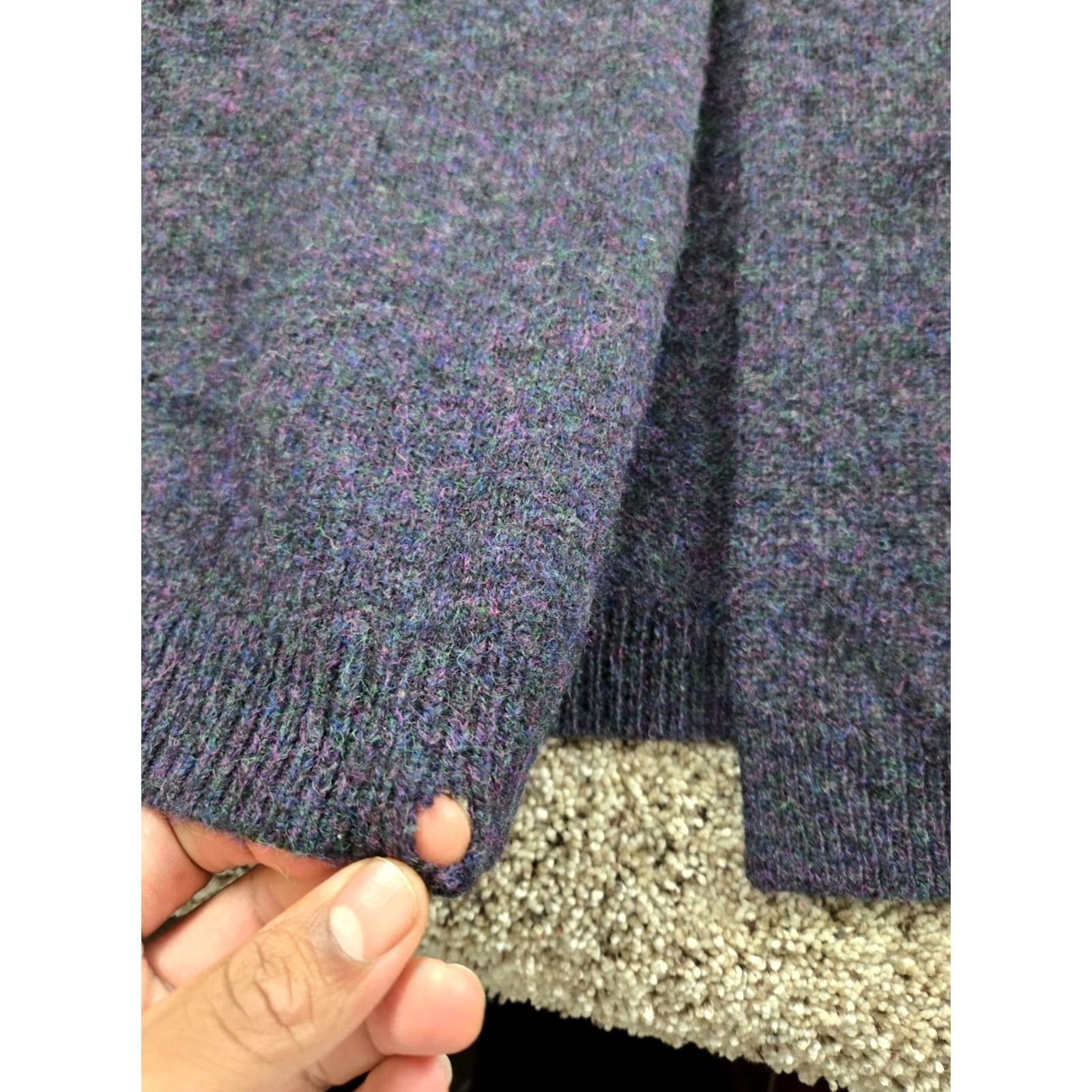 Uniqlo Uniqlo Cardigan Sweater Hooded Medium Womens Purple Wool Pockets Casual Size M / US 6-8 / IT 42-44 - 3 Thumbnail