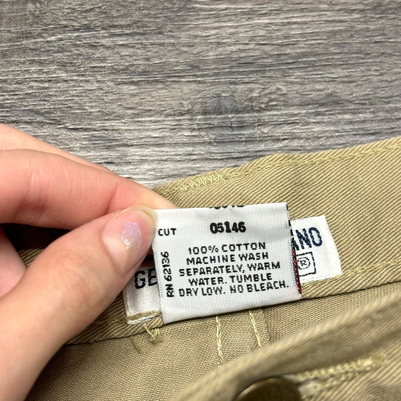 Guess VINTAGE Guess Georges Marciano Tan Green Womens 26" Denim Mini Skirt USA Size 26" / US 2 / IT 38 - 4 Thumbnail