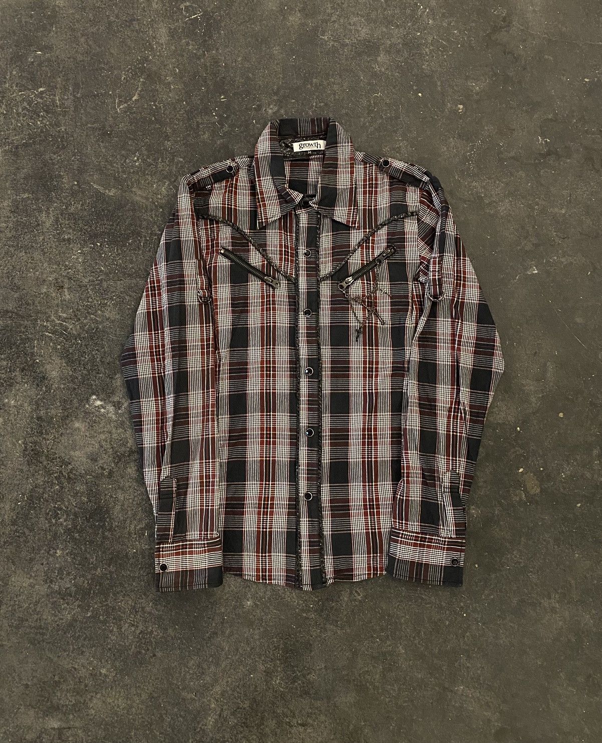 If Six Was Nine × In The Attic × Japanese Brand Y2k Growth In the Attic punk cross Shirt Size US M / EU 48-50 / 2 - 1 Thumbnail
