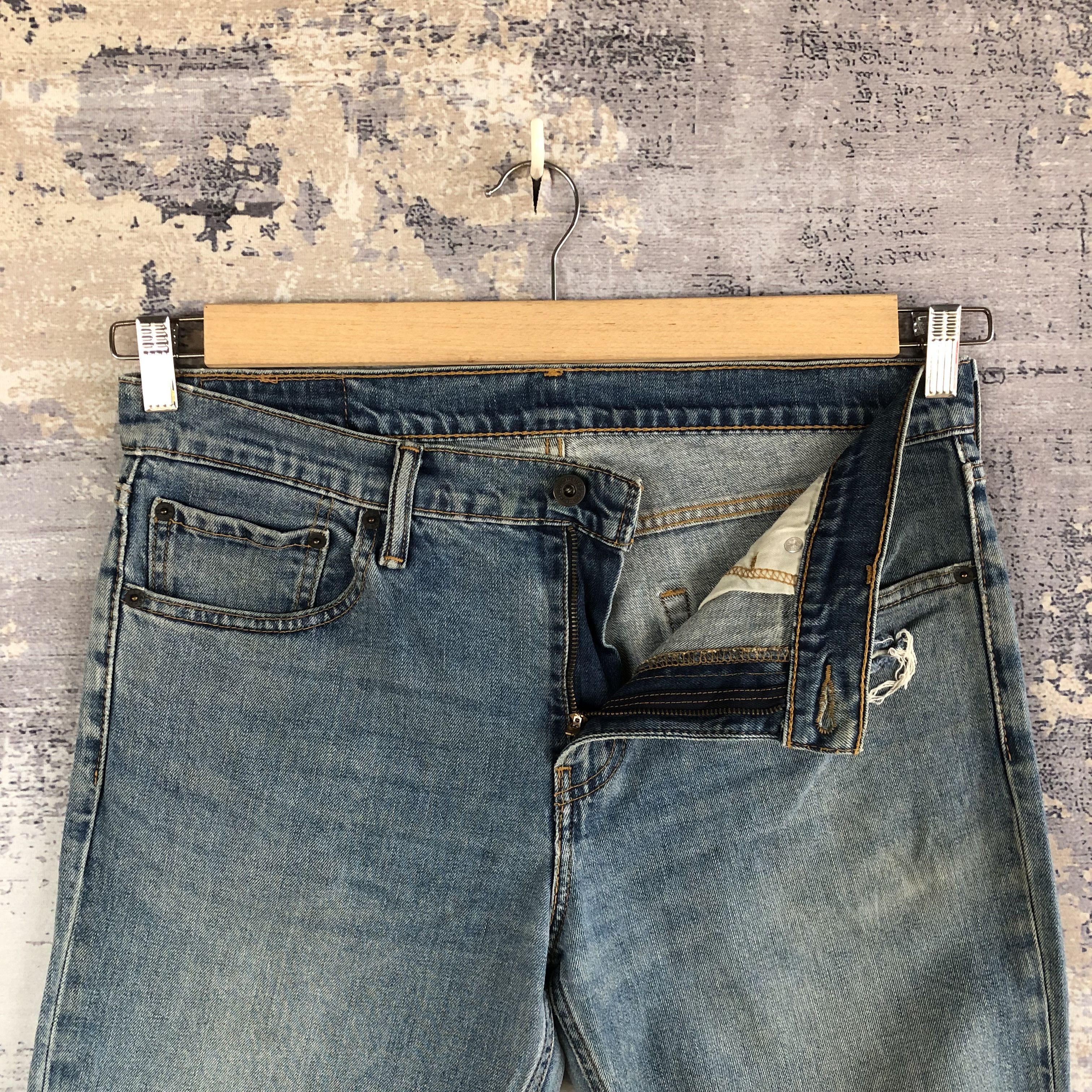 Levi's Vintage Y2K Levis Distressed Jeans Levi's 511 Faded Denim Size US 34 / EU 50 - 6 Thumbnail