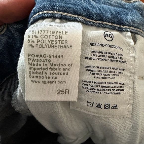 AG Adriano Goldschmied AG Adriano Goldschmied Light Blue Farrah Skinny Ankle High Size 25" / US 0 / IT 36 - 9 Thumbnail
