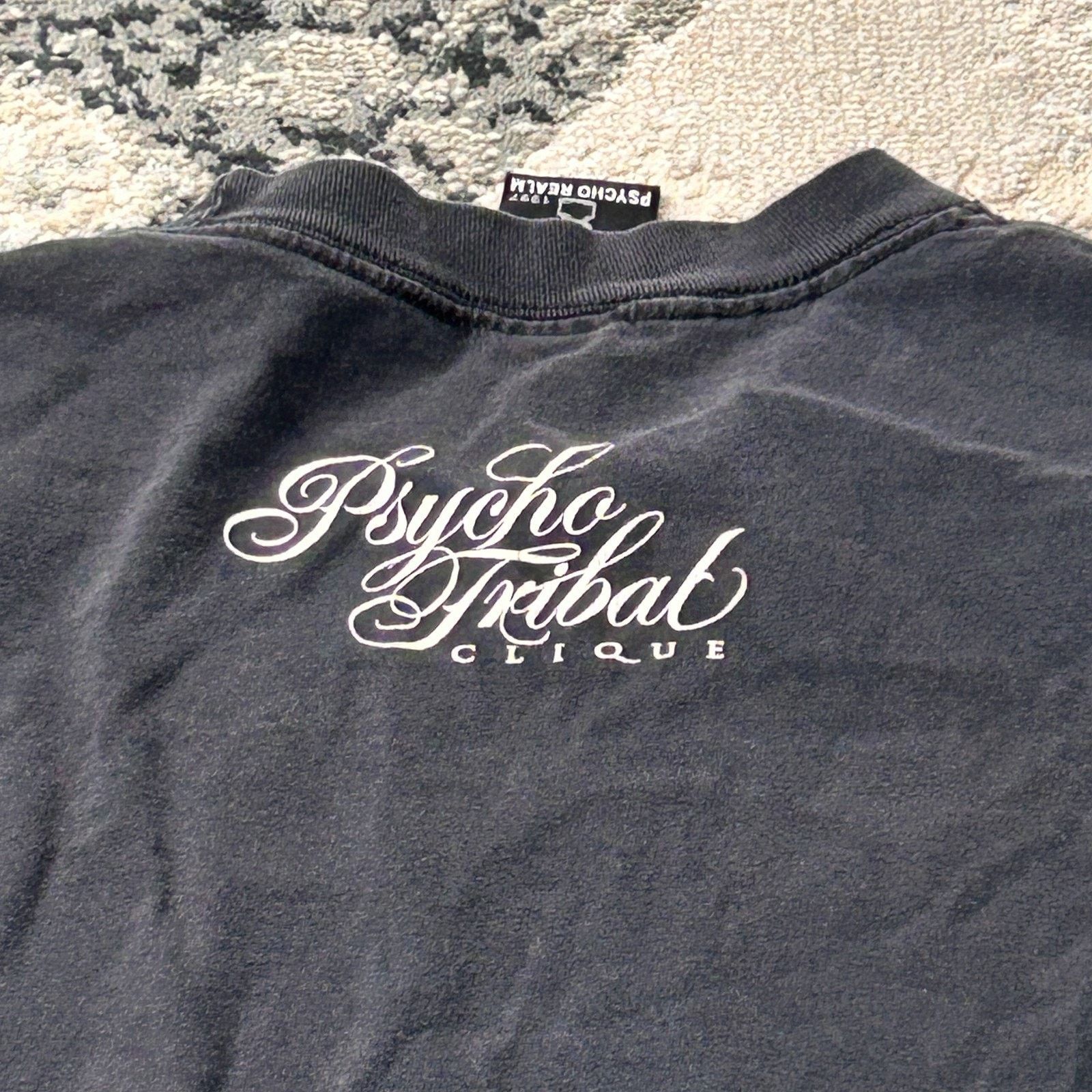 &Daughter Psycho Realm 1997 T-shirt Mens Black Cotton Sick Love Psycho Size US XL / EU 56 / 4 - 8 Thumbnail