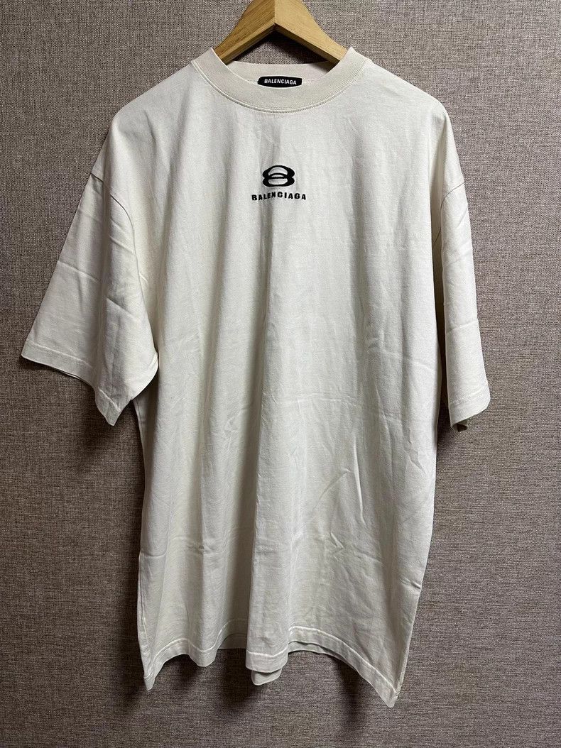 Balenciaga Balenciaga Ski Double Circle Logo Embroidered Short Sleeve Size US S / EU 44-46 / 1 - 1 Thumbnail