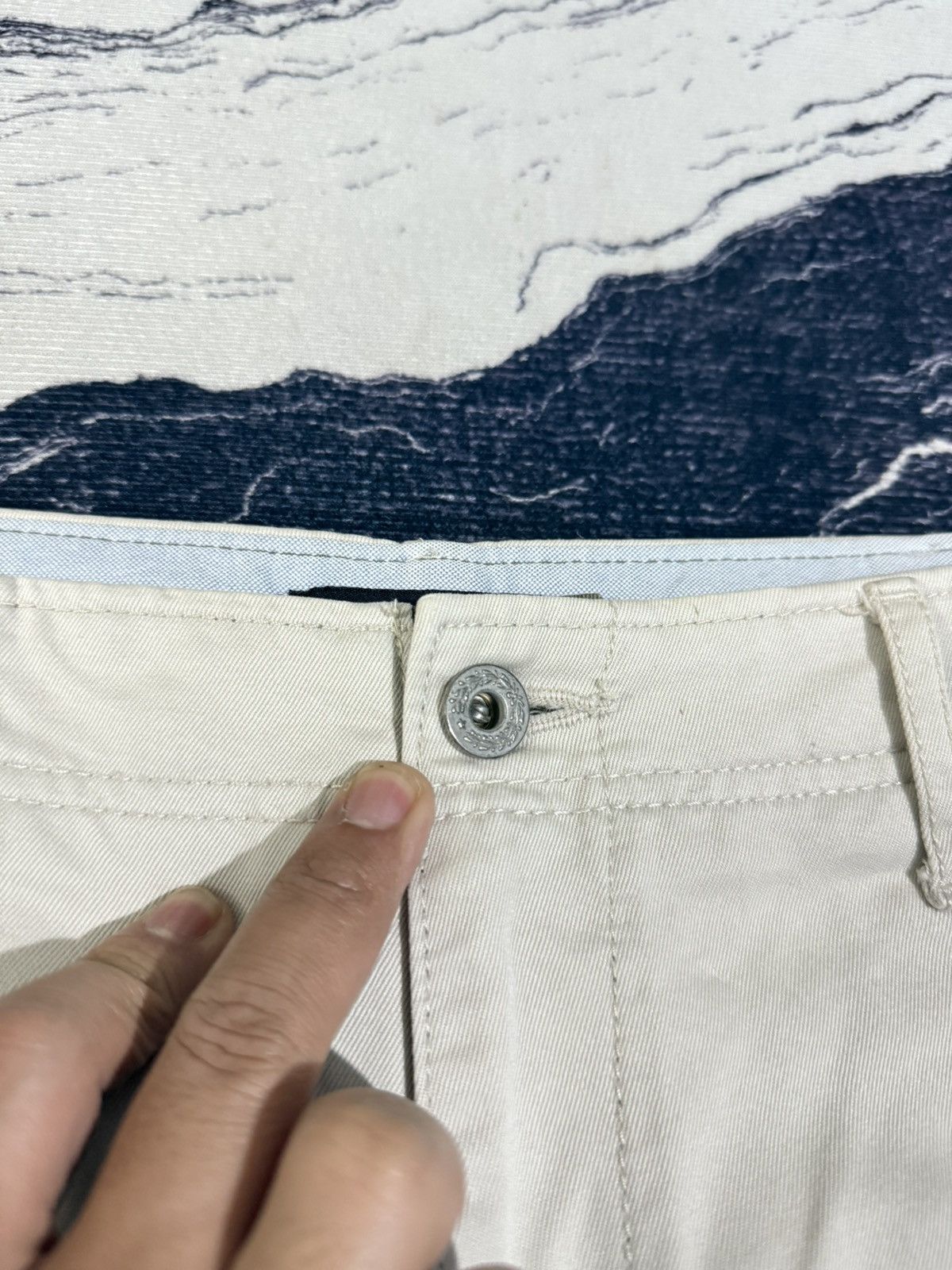 Japanese Brand Hanalei japan 2tone longpants white olive green Size US 30 / EU 46 - 4 Thumbnail