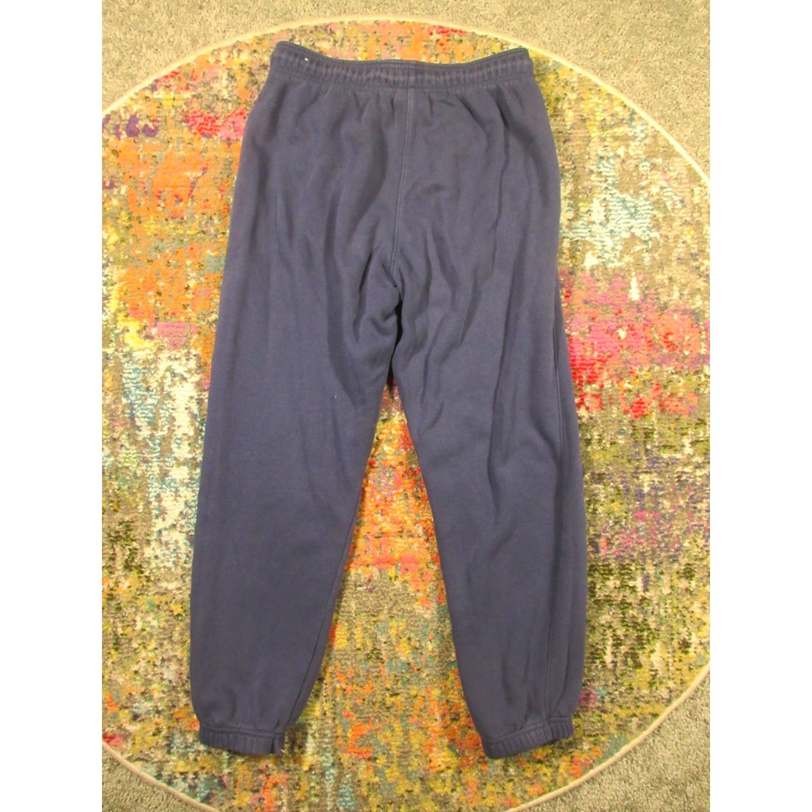 Nike Vtg Nike Jordan Sweatpants Mens M Navy Fleece Joggers Cotton Polyester Fleece Size US 31 - 2 Thumbnail