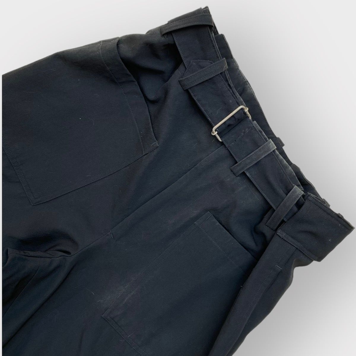 Pre-owned Yohji Yamamoto Y's Wool Cropped Pants In Black