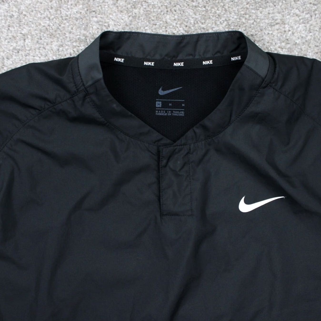 Nike Nike Dri-Fit Wind Jacket Womens Medium Black Lightweight Pullover Shacket Shirt Size M / US 6-8 / IT 42-44 - 6 Thumbnail