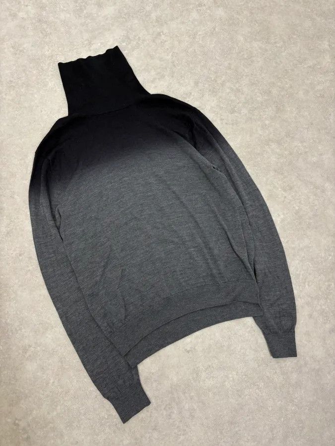 Emporio Armani 2000s Emporio Armani Gradient Black Grey Turtleneck Size US S / EU 44-46 / 1 - 4 Thumbnail