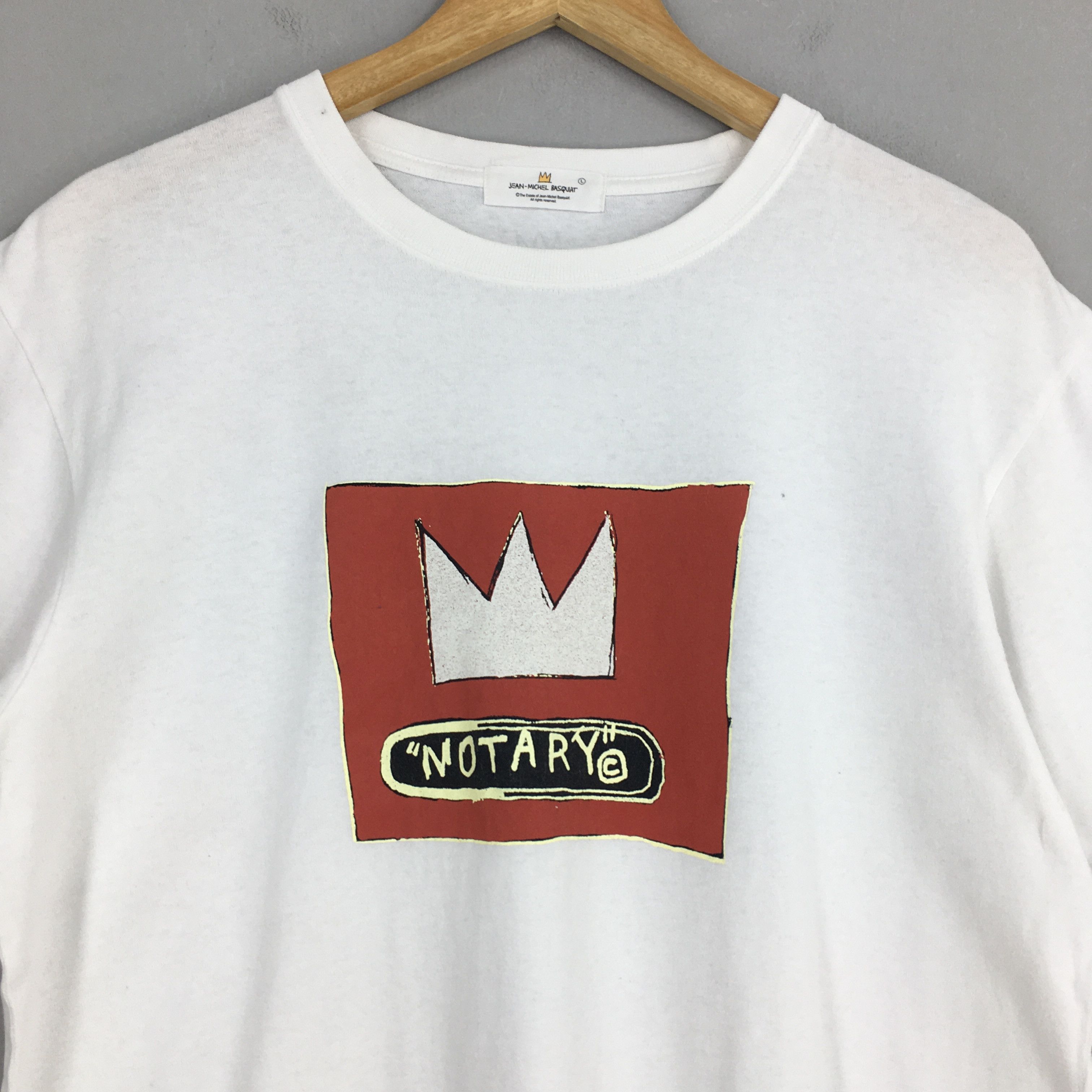 Jean-Michel Basquiat JMB Jean Michel Basquiat Notary Crown (1983) Pop Art T shirt Size US L / EU 52-54 / 3 - 2 Thumbnail