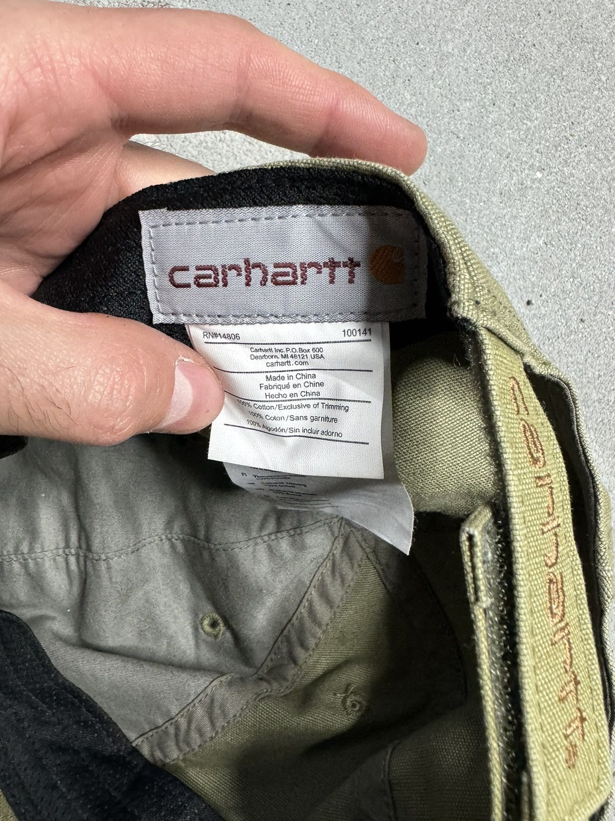 Carhartt × Vintage Vintage Sun Faded Carhartt Cap Hat Size ONE SIZE - 5 Thumbnail