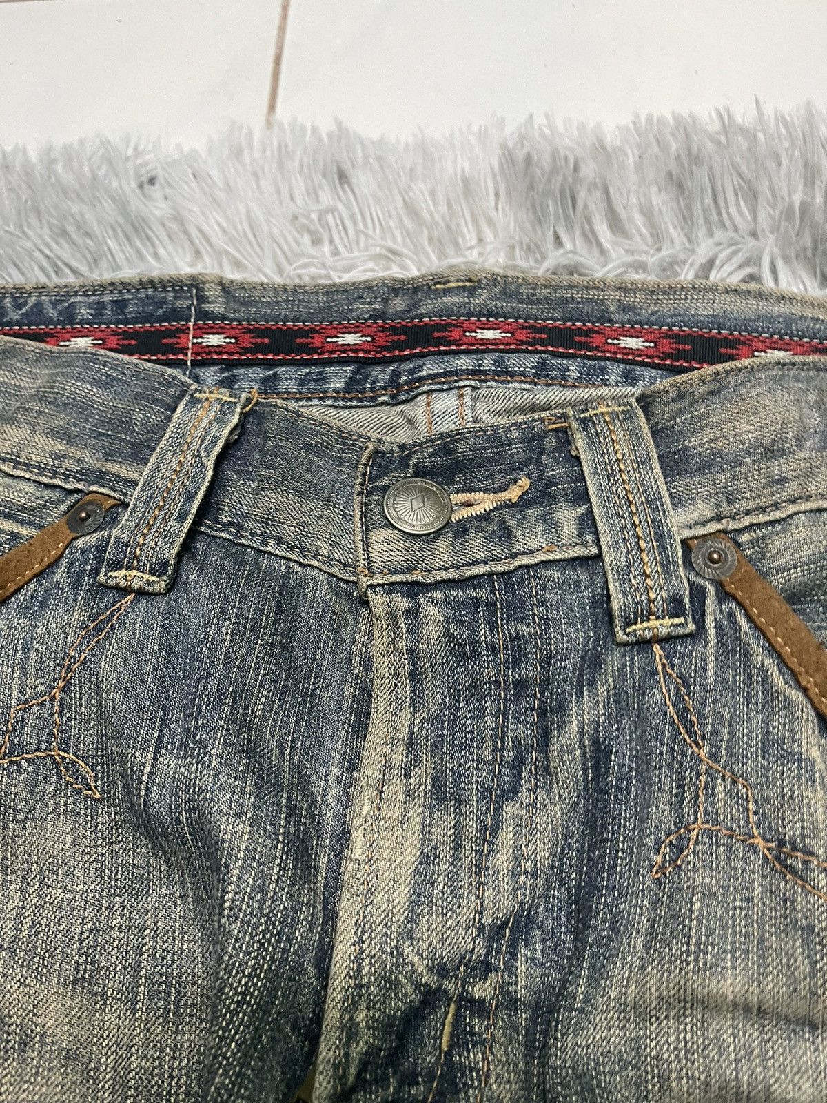 Edwin VINTAGE EDWIN EXCLUSIVE VINTAGE RARE DISTRESSED Size US 33 - 7 Thumbnail
