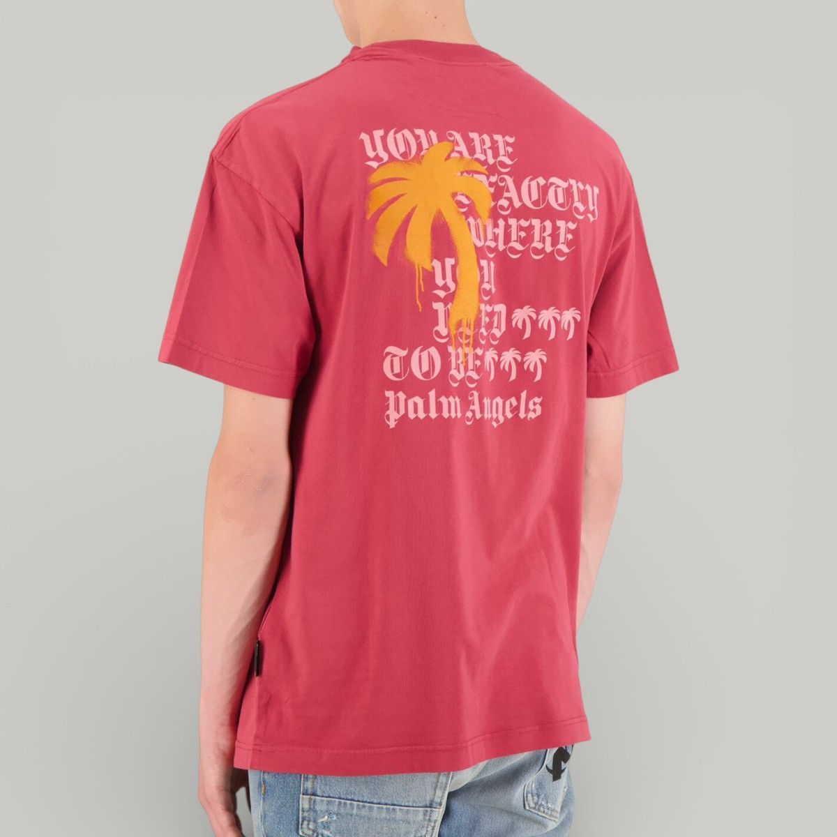 Palm Angels Palm Angels Statement Monogram T-shirt *NEW* Size US L / EU 52-54 / 3 - 5 Thumbnail