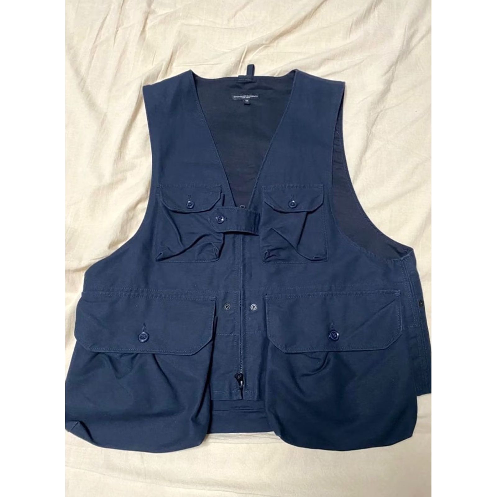 Engineered Garments ENGINEERED GARMENTS HUNTING VEST SIZE M COTTON NAVY USED MEN Size US M / EU 48-50 / 2 - 3 Thumbnail
