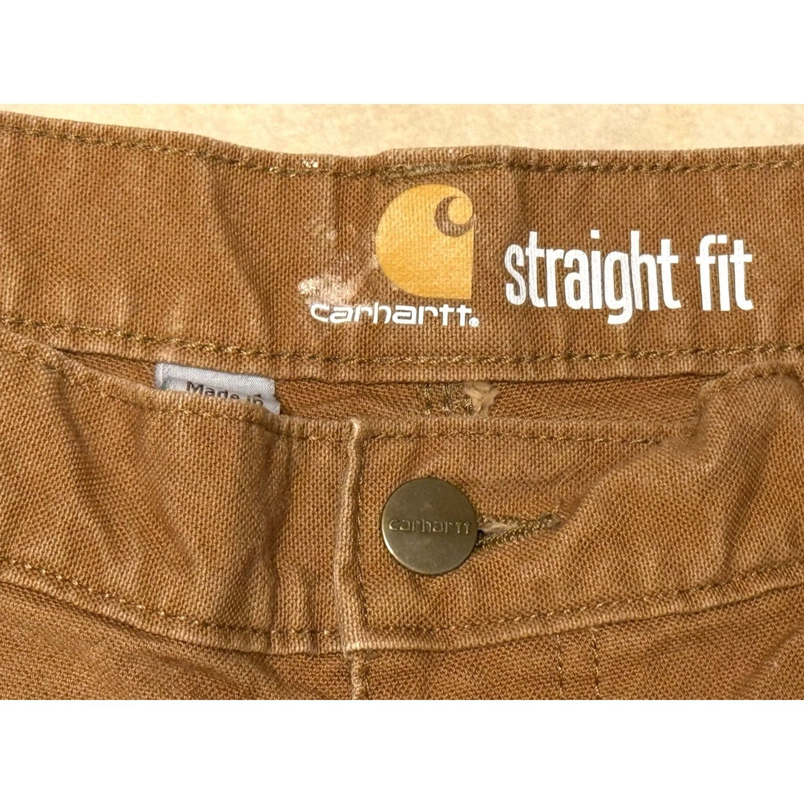 Carhartt VINTAGE Philadelphia Eagles Paint Splatter Carhartt Double Knee Canvas Work Pants 32x34 Size US 32 / EU 48 - 4 Thumbnail
