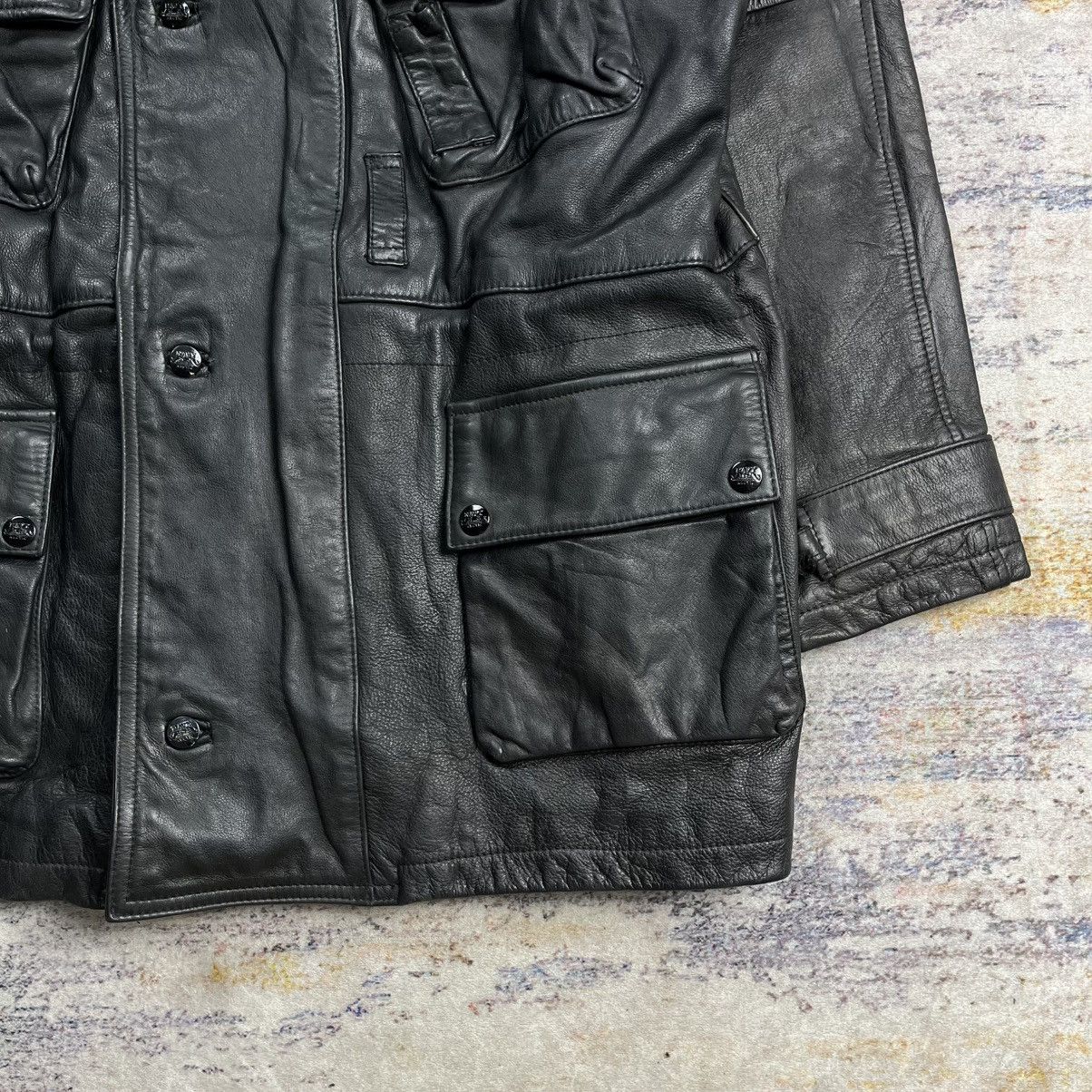 Boneville Vintage Boneville Navy Arctic multi pocket leather jacket Size US M / EU 48-50 / 2 - 8 Thumbnail