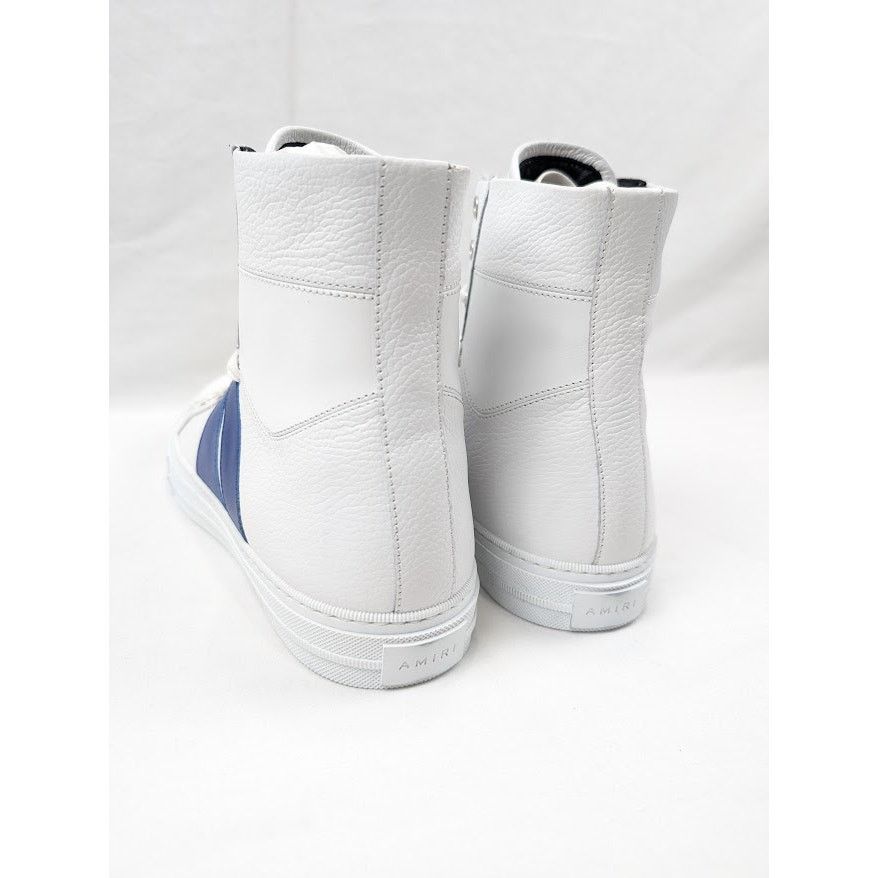 Amiri o1rshd1 Leather Sunset Sneakers in White/Blue Size US 12 / EU 45 - 19 Thumbnail