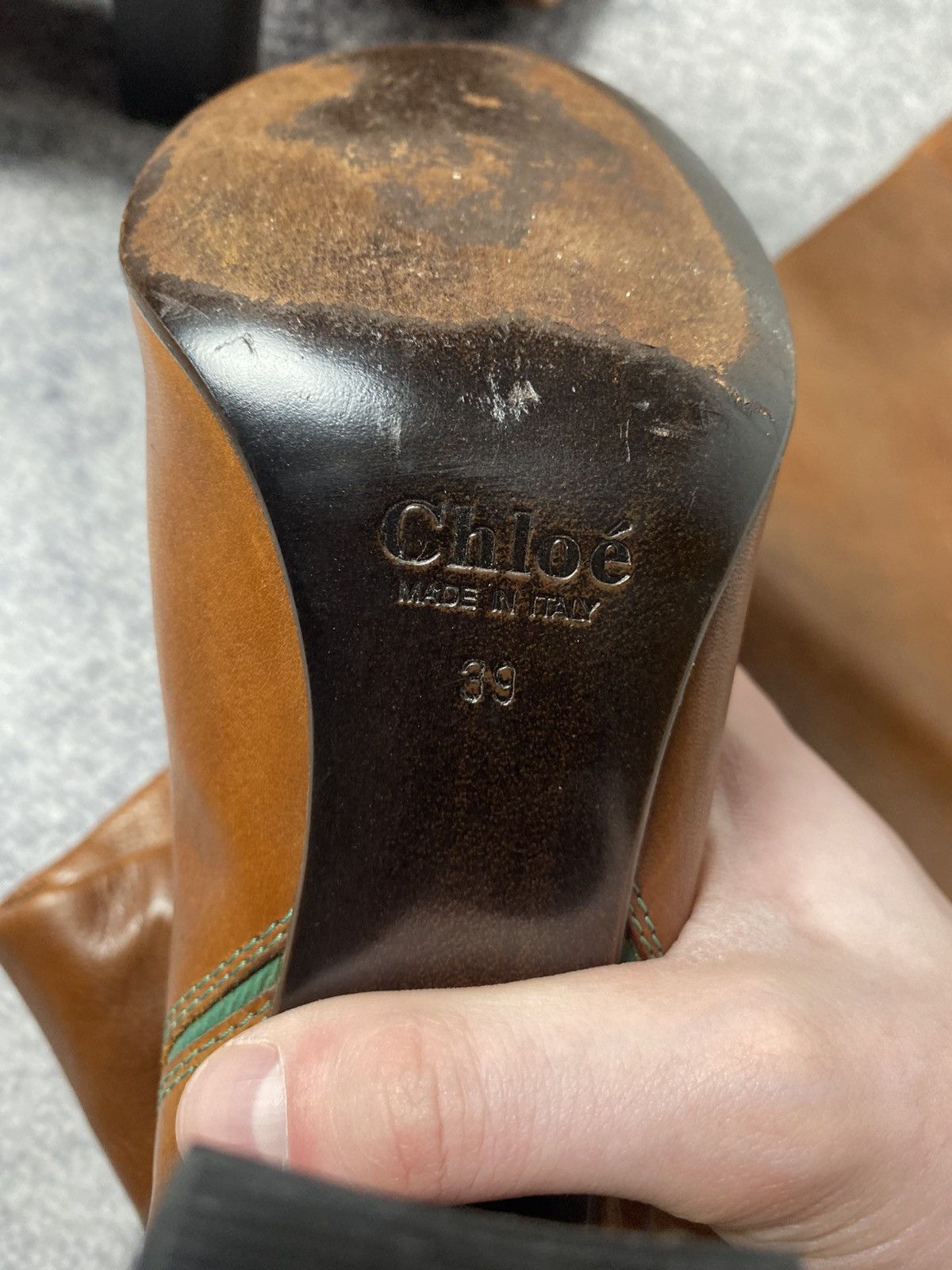 Chloe CHLOE LEATHER HI-TOP HEELS WOMEN BOOTS LUXURY OLD MONEY Size US 9 / IT 39 - 4 Thumbnail