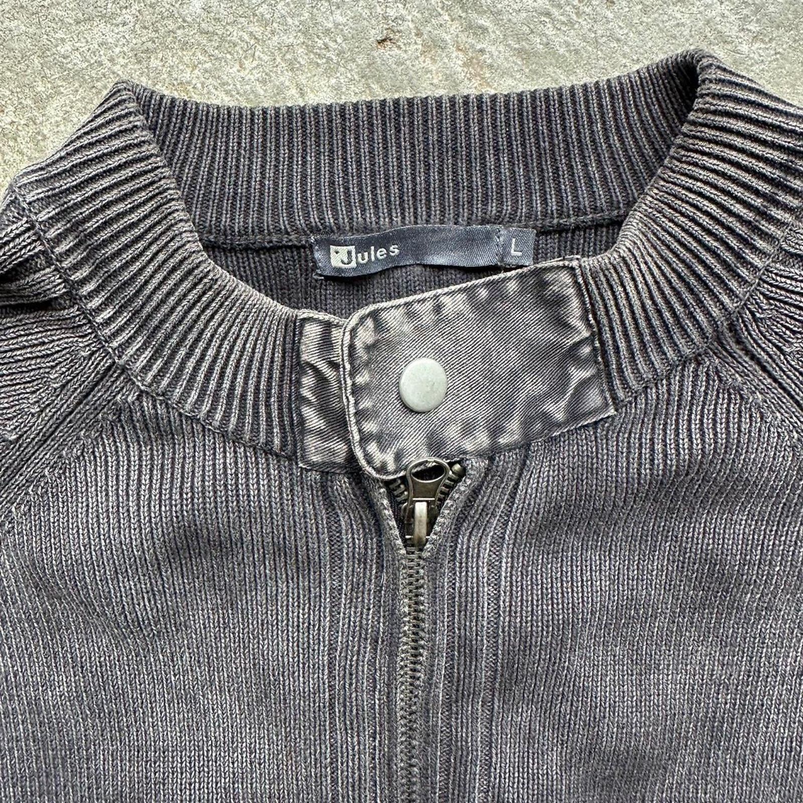 Other Jules Zip Up Sweater Dark Grey Faded Size L / US 10 / IT 46 - 3 Thumbnail