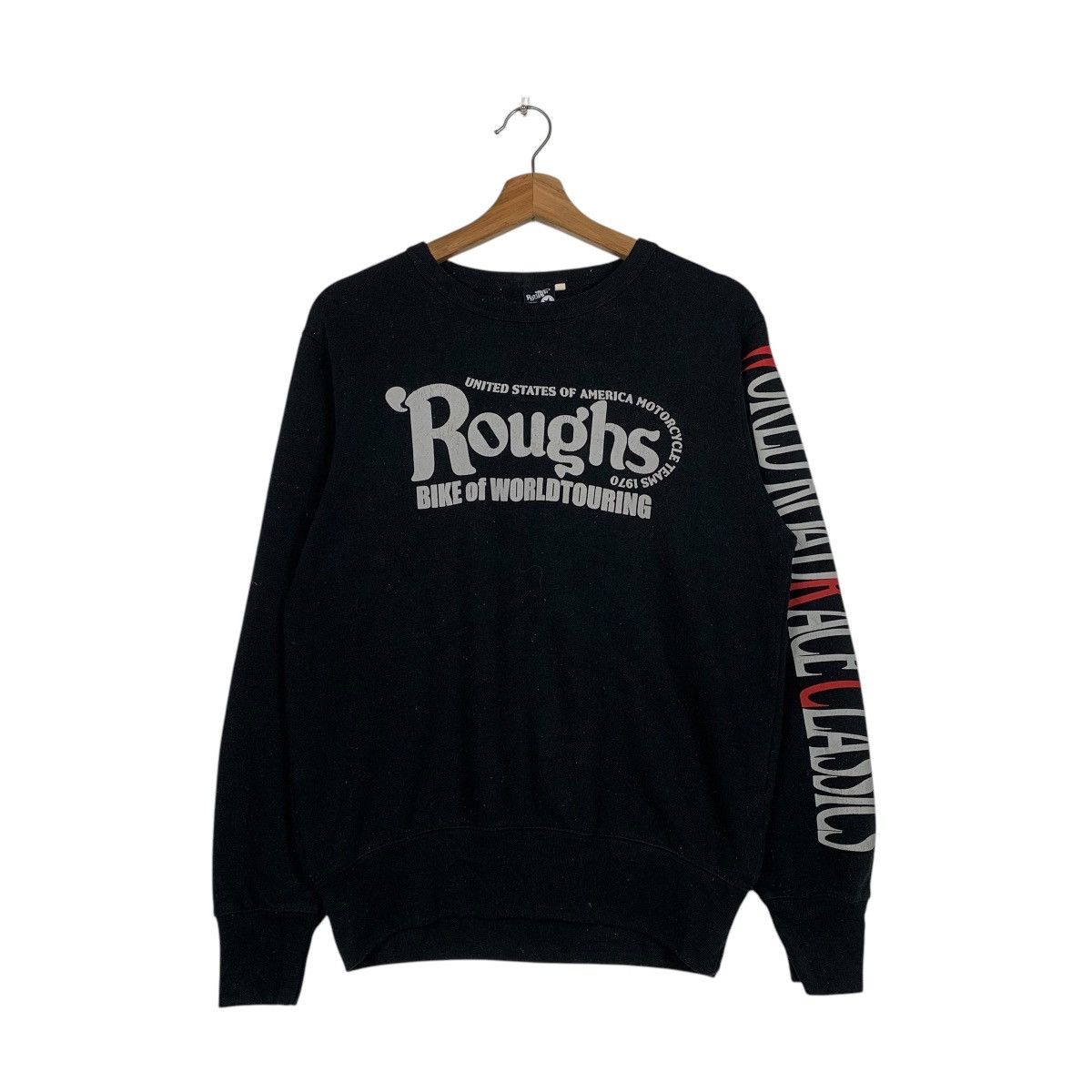 Japanese Brand Rough Motorcycle Bike Of World Touring Crewneck Sweatshirt Size US L / EU 52-54 / 3 - 2 Thumbnail