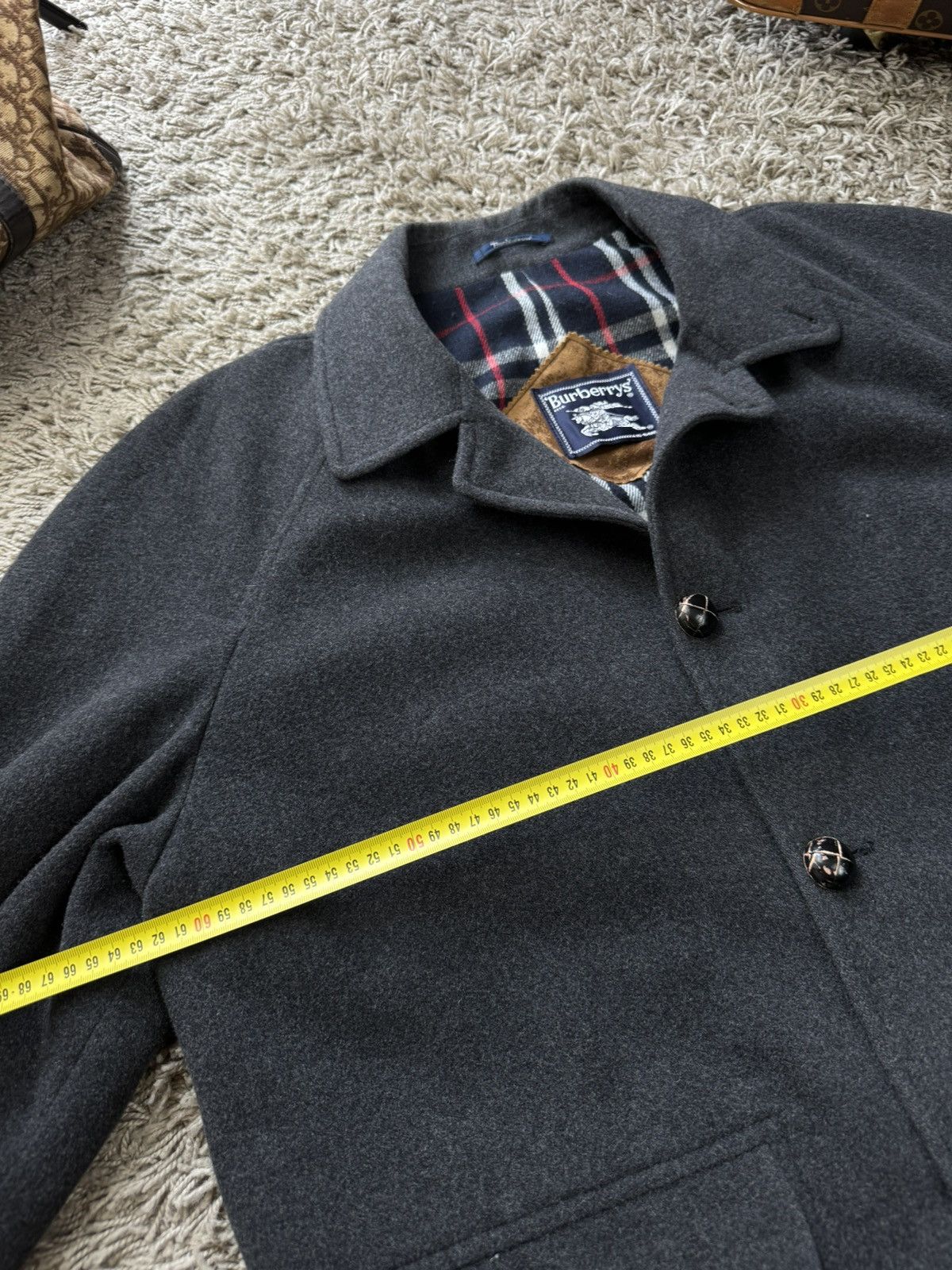 Burberry × Vintage Vintage wool jacket Burberry Nova Check original luxury item Size US XL / EU 56 / 4 - 5 Thumbnail