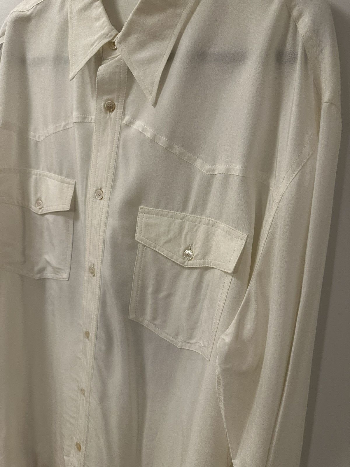 Acne Studios Sandrok Fluid Viscose Western Shirt, size 52 Size US XL / EU 56 / 4 - 5 Thumbnail