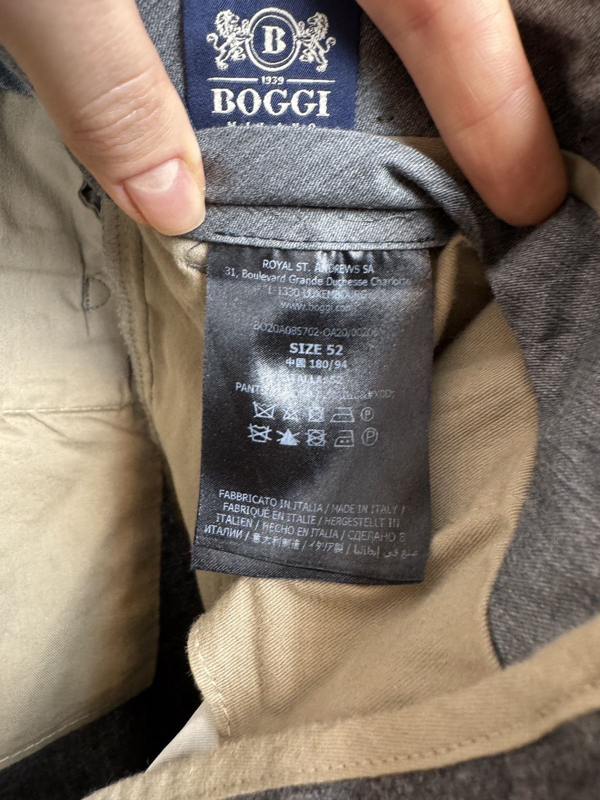 Boggi Boggi Milano made in Italy grey wool buckles classic pants Size US 36 / EU 52 - 14 Thumbnail