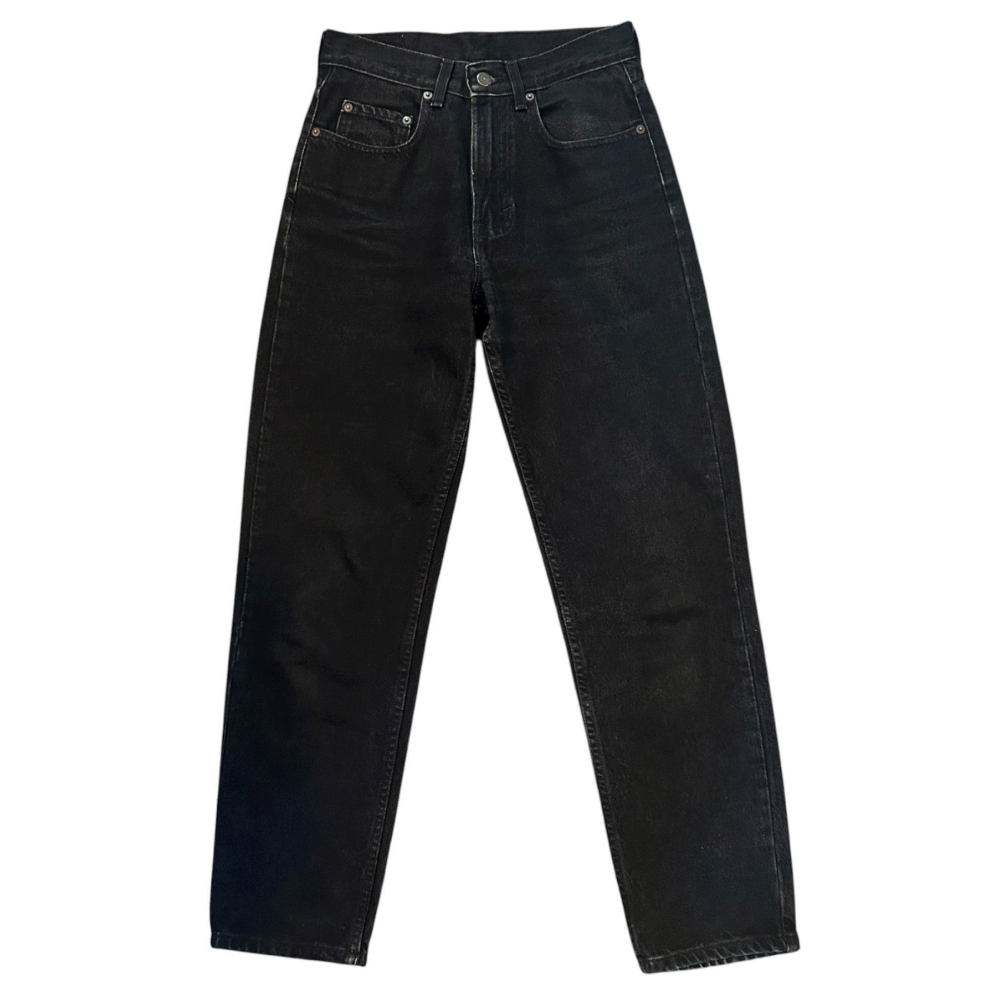 Gap Vintage Gap Black Denim Straight Leg Relaxed 90's Jeans Size US 29 - 6 Thumbnail