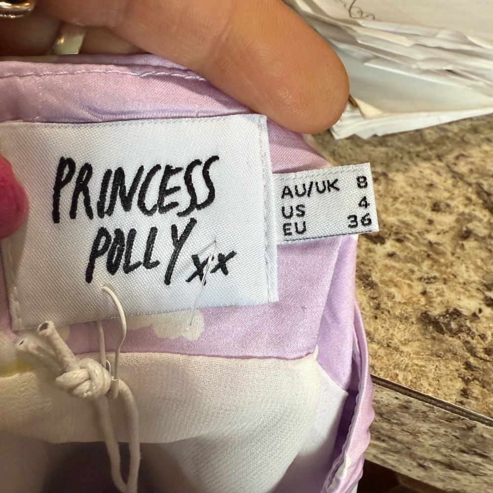 PRINCESS POLLY Princess Polly Purple Skater Mini Skirt Resort Wear Size 27" / US 4 / IT 40 - 6 Thumbnail
